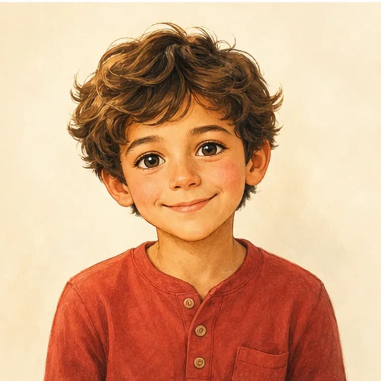 Storybook illustration version of the son